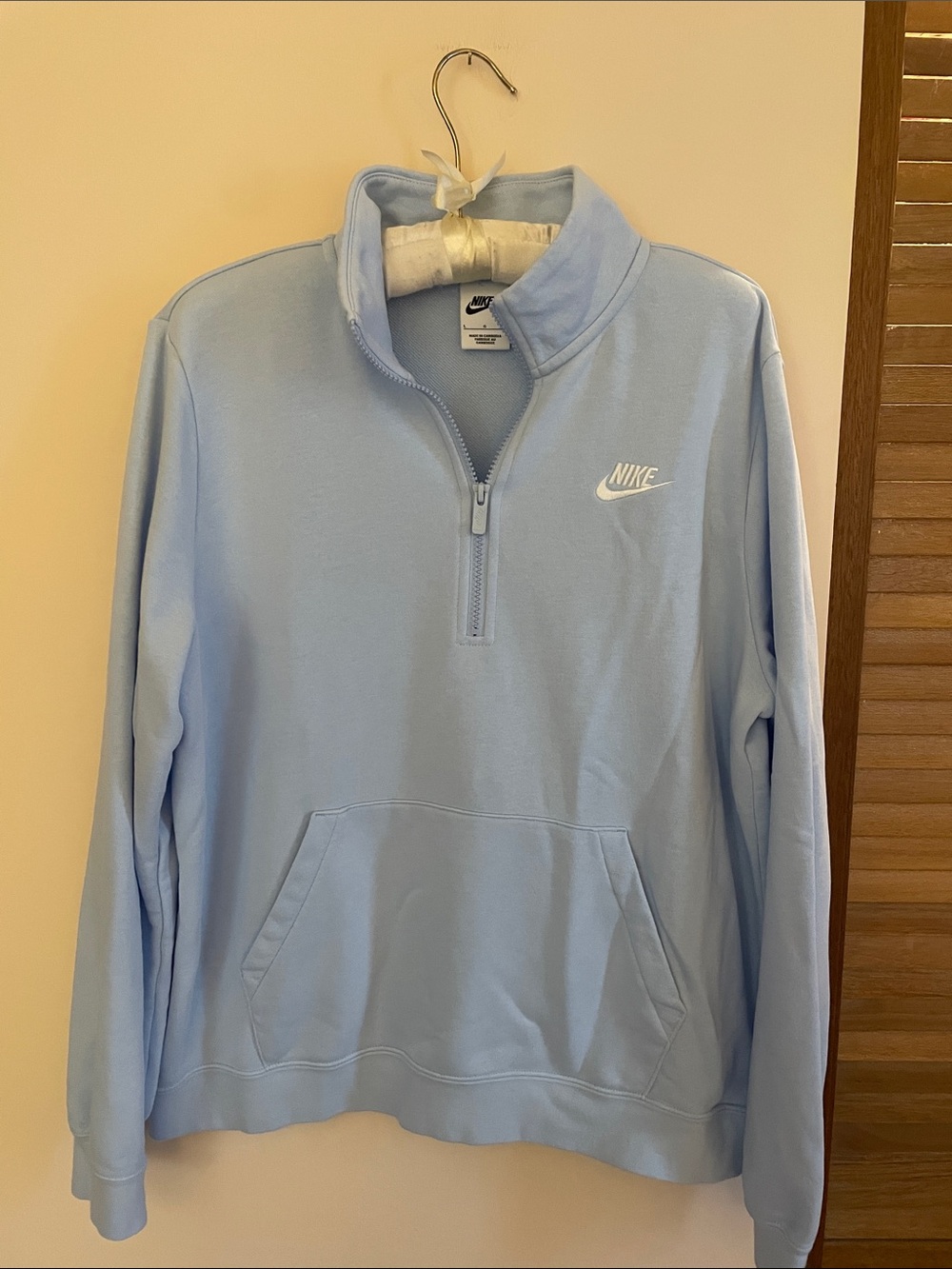 NWOT Nike 3/4 zipper sweatshirt